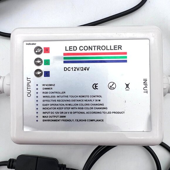 RGB RF LED Controller With Remote 12V-24V System Touch Control Wireless GTH01A - Picture 9 of 16